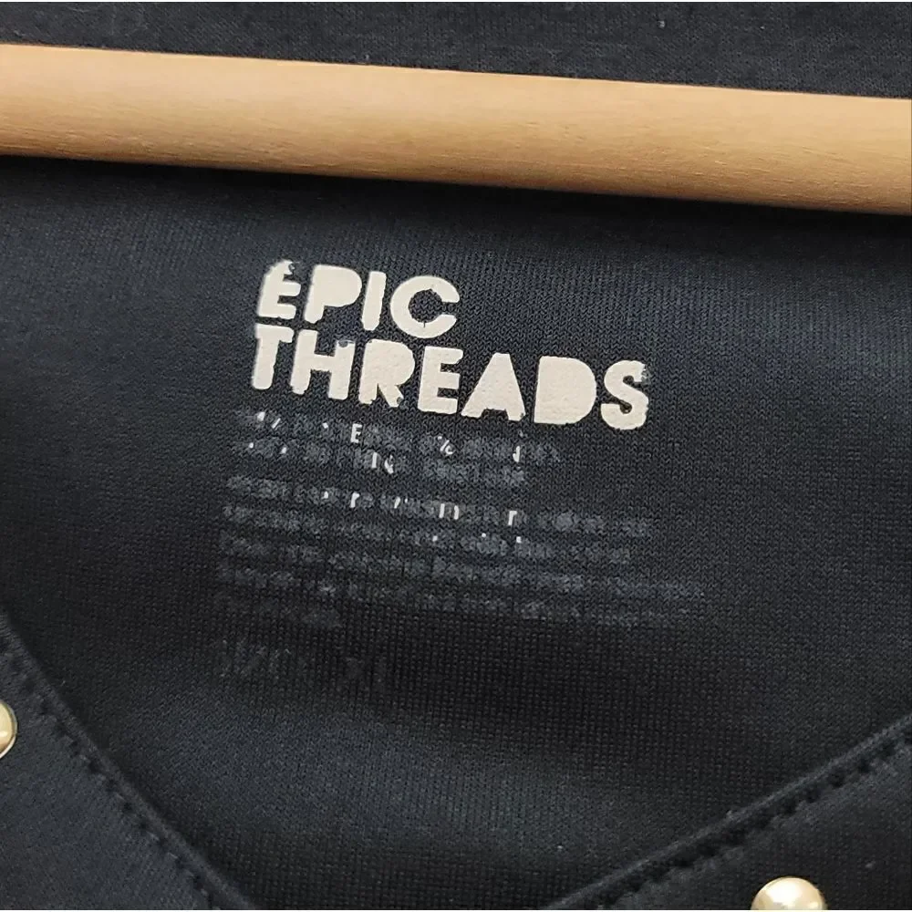 Epic Threads Love Scuba Two Tone Studded Mini Dress - Picture 5 of 6